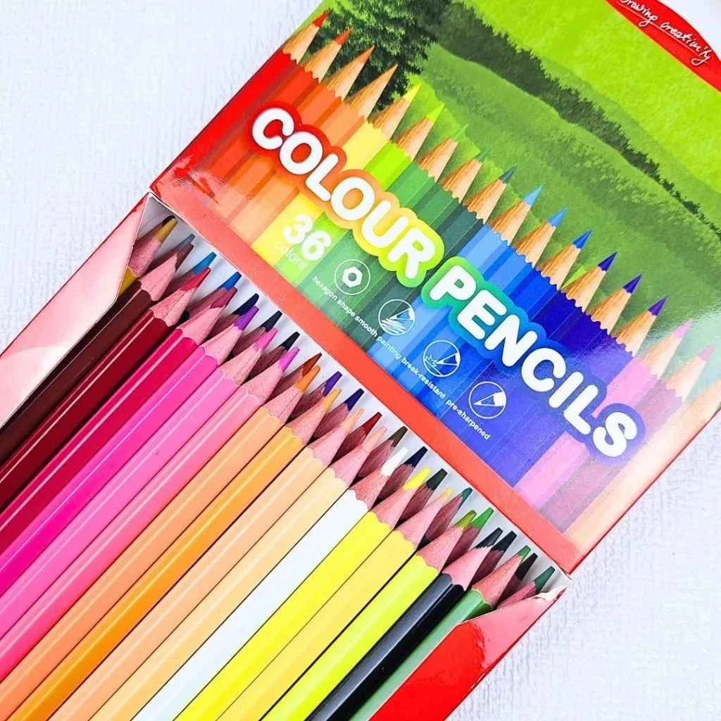 Color Pencil M&G 36 Colors Hexagonal Drawer AWP343D5 / Pensil Warna 36 Warna